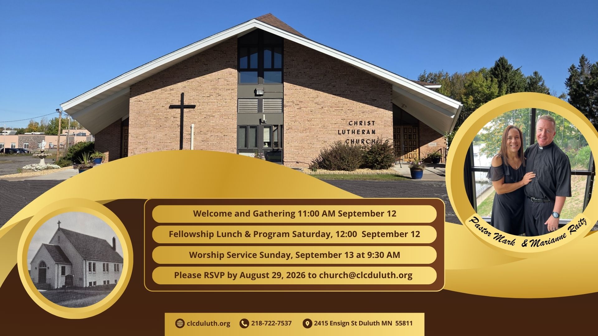 Copy of Gold and Brown Elegant Church Anniversary Flyer (Presentation) (2)